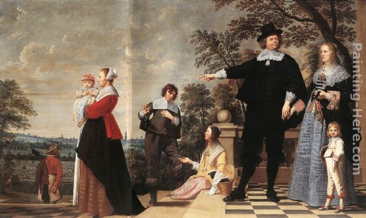 Jacob van Oost the Elder Portrait of a Bruges Family